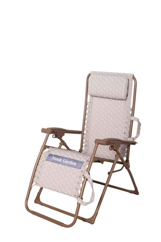 ComfortPro Lounger - Zero Gravity - Pebble Stone