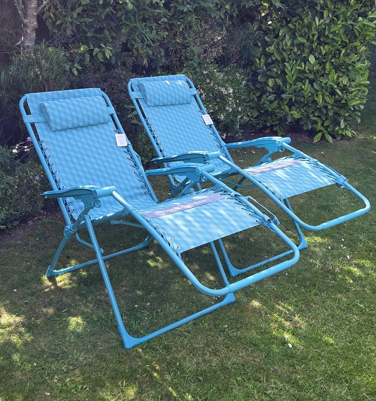 UltraEase Loungers - Zero Gravity - Set 2 Coastal Teal